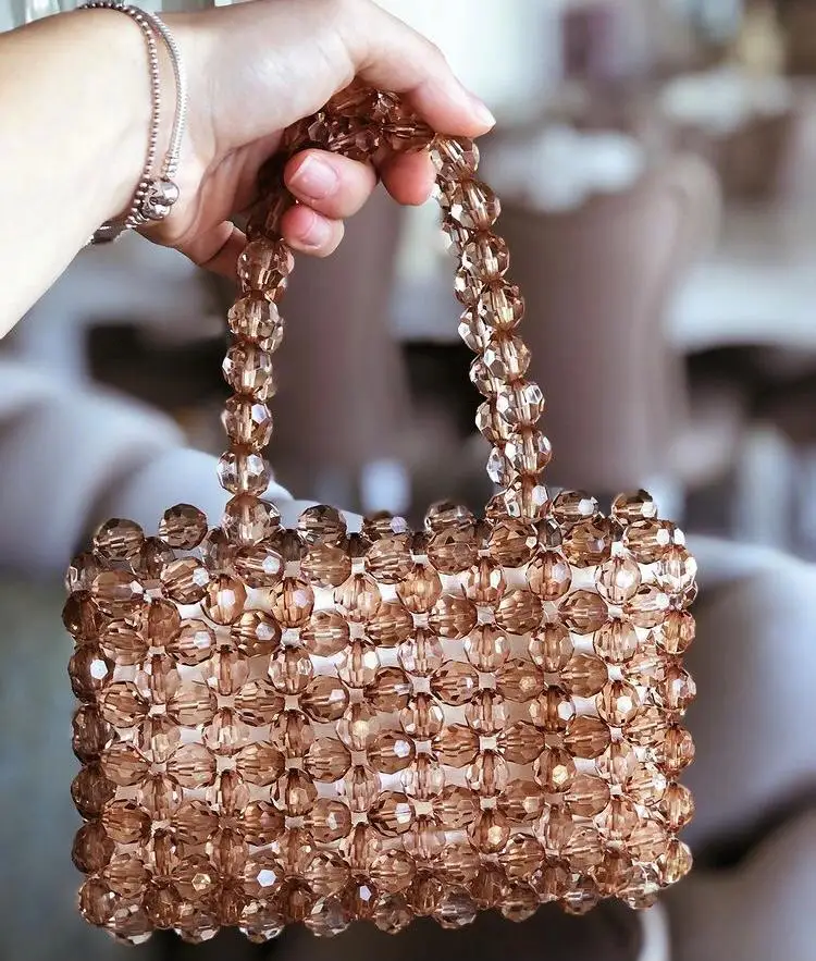 

crystal beaded bag 100% handmade