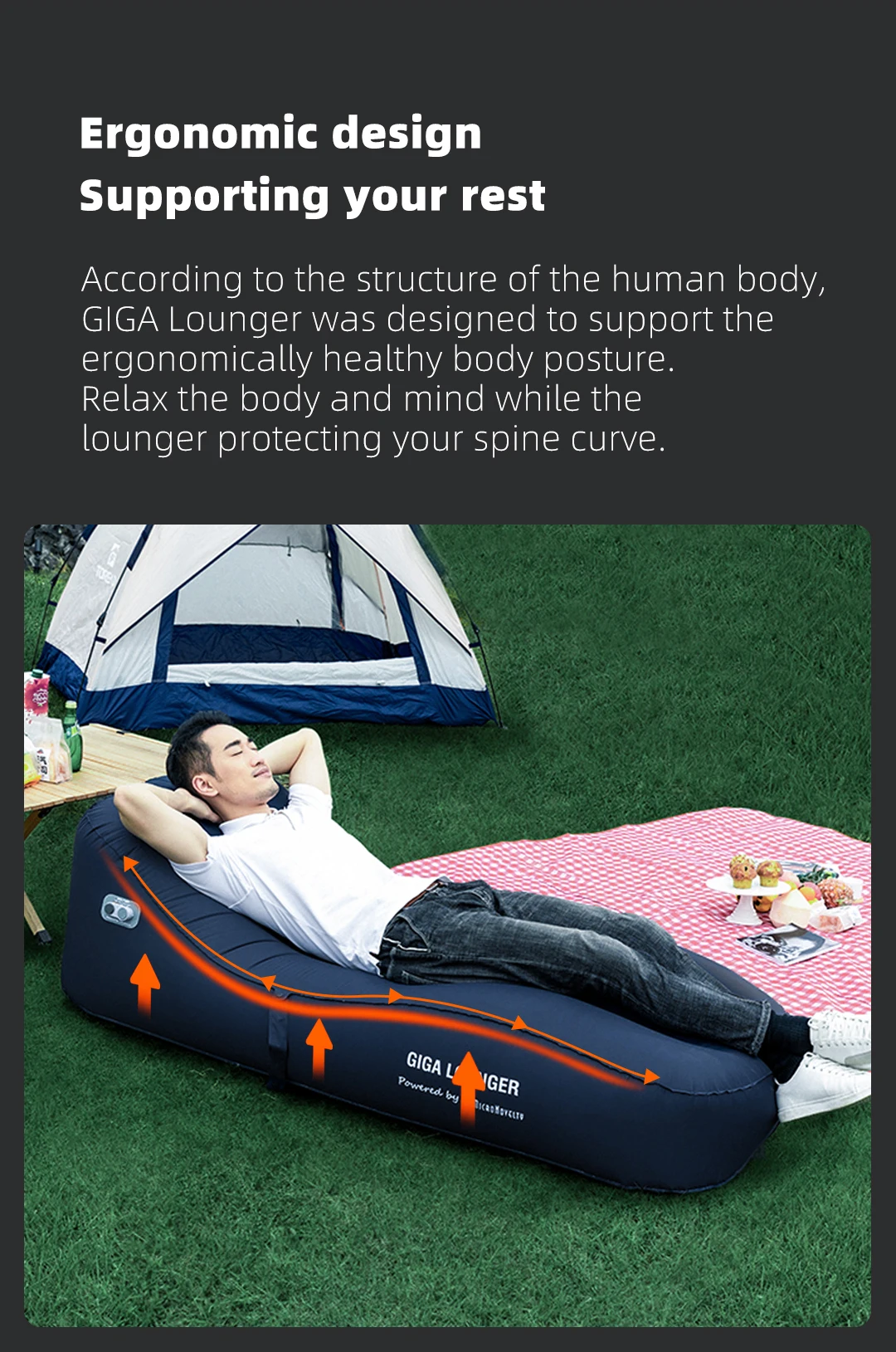 Гига-лежак Xiaomi автоматический воздушный диван-кровать купить