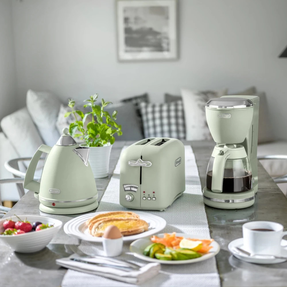 Тостер DeLonghi Argento Flora CT021 | Бытовая техника