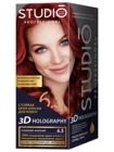 Комплект 3D HOLOGRAPHY для окрашивания волос STUDIO PROFESSIONAL 6.5 рубиново-красный 2*50+15 мл