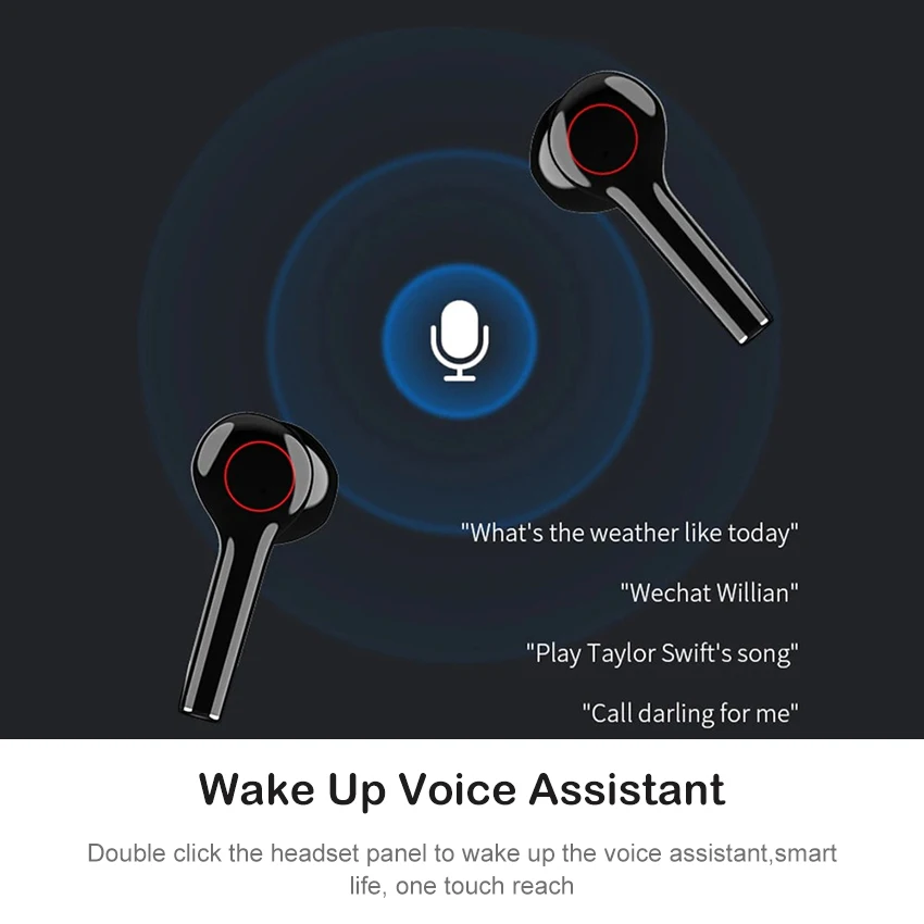 

Wiresto True Wireless Earbuds Mini Bluetooth Earphone Stereo Bluetooth 5.0 Sport Earpiece Touch Control Small Invisible Headset