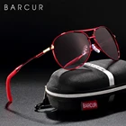 Солнцезащитные очки BARCUR поляризационные для мужчин и женщин, авиаторы с градиентом