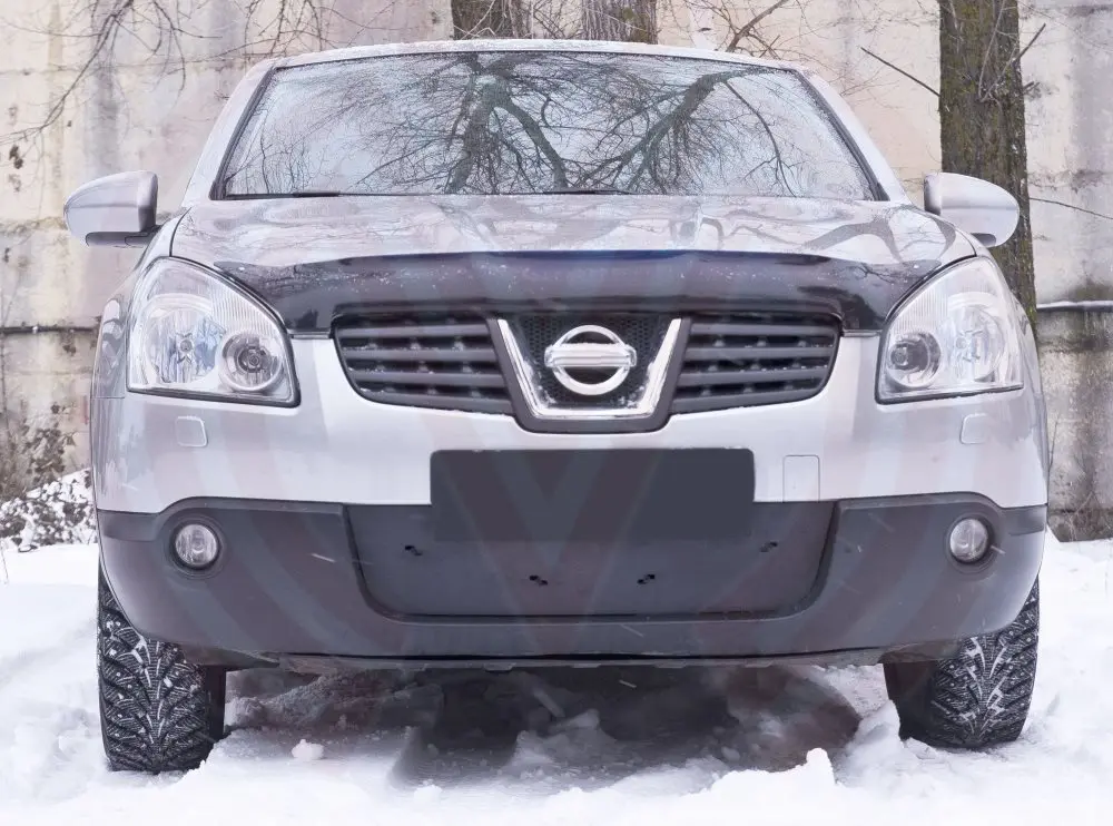 Зимняя заглушка решетки переднего бампера для Nissan Qashqai 2006 ~ 2010 автомобильные