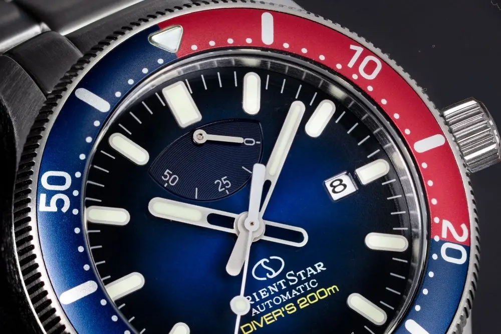 Авто часы мужские Orient и узором в виде звездочек спортивный костюм RE AU0306L синий
