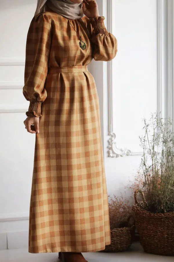 

Long Dress Women Dress Turkish Fashion Islamic Muslim Spring Summer Modern Clothing Turkey 2037