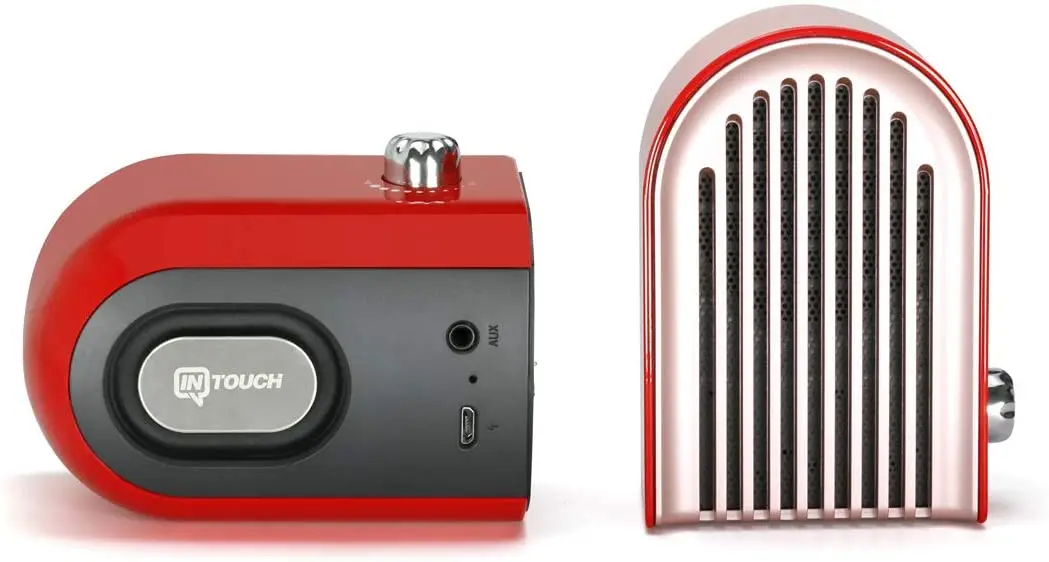 

Intouch bluetooth speakers red color detachable 2-piece party music listening high voice rhythm high quality made in Turkey