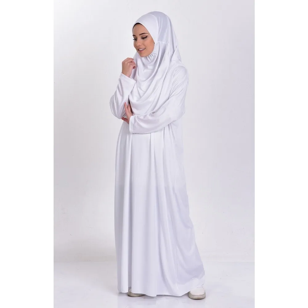 Женское Молитвенное платье Jilbab Abaya, длинное платье Khimar с полным покрытием Рамадан, мусульманское платье