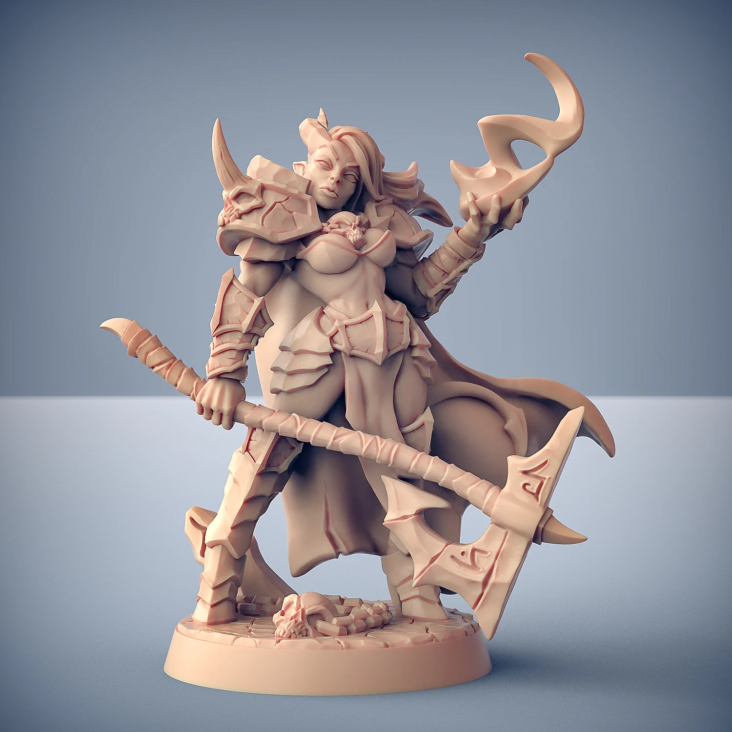 Фигурки Artisan Guild &quotДемоны бездны&quot из серой смолы неокрашенные и разобранные для