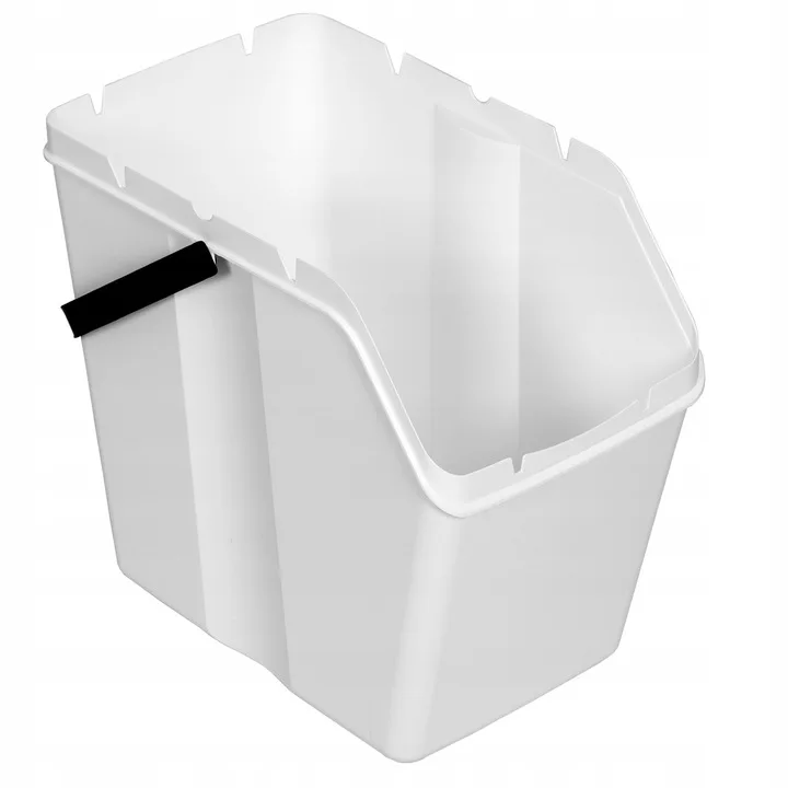 100l (4x25l) caixa de plástico campeonato em cor cinza, antraço e branca