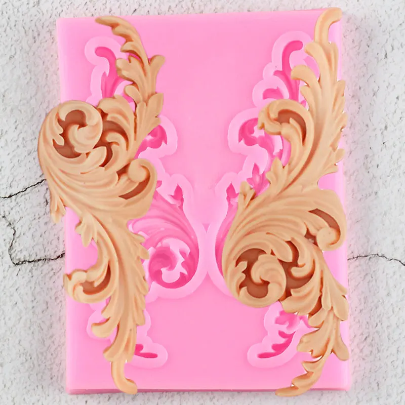 Рельефная кружевная силиконовая форма в виде цветка с бортами формы для помадки