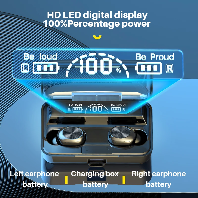 TWS-наушники G03 с поддержкой Bluetooth и сенсорным управлением | Электроника