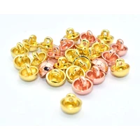 9mm rose gold sewing buttons hemispherical fasteners smooth surface fasteners spherical buttons for knitting beads clothes 12pcs