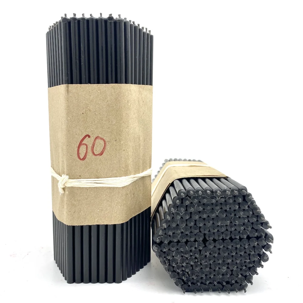 Черные свечи Старорусский Свечной Двор black wax candles Svechdvor home decor decoration украшения |