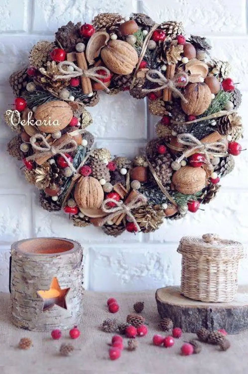 Marbling чудесный травяной Рождественский индивидуальный венок 40 пять пятидесяти