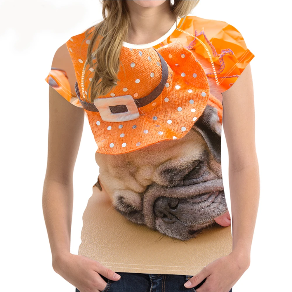 Рождественская футболка для собак женская с круглым вырезом и логотипом на заказ