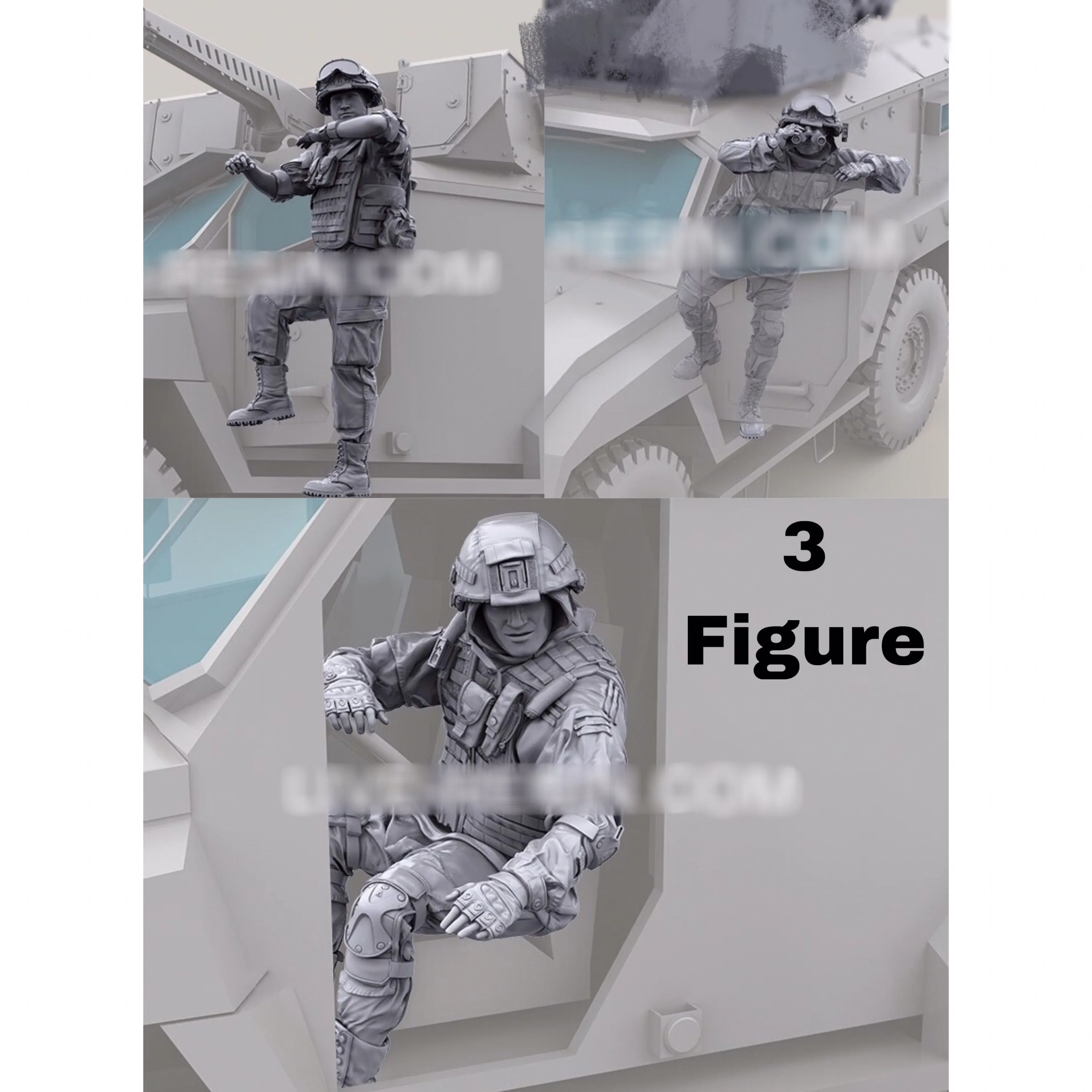 

1/35 Resin Model Figure GK , No car , Unassembled and unpainted kit