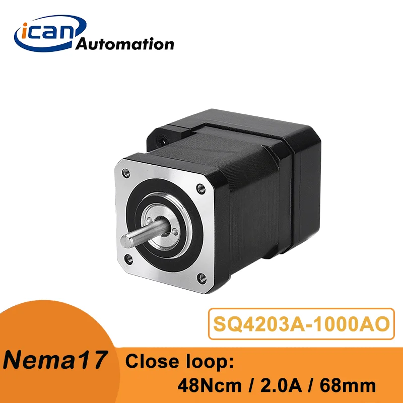 

ICAN Nema 17 Closed Loop 0.48Nm 2.0A 68mm SQ4203A-1000AO Stepper Servo Motor