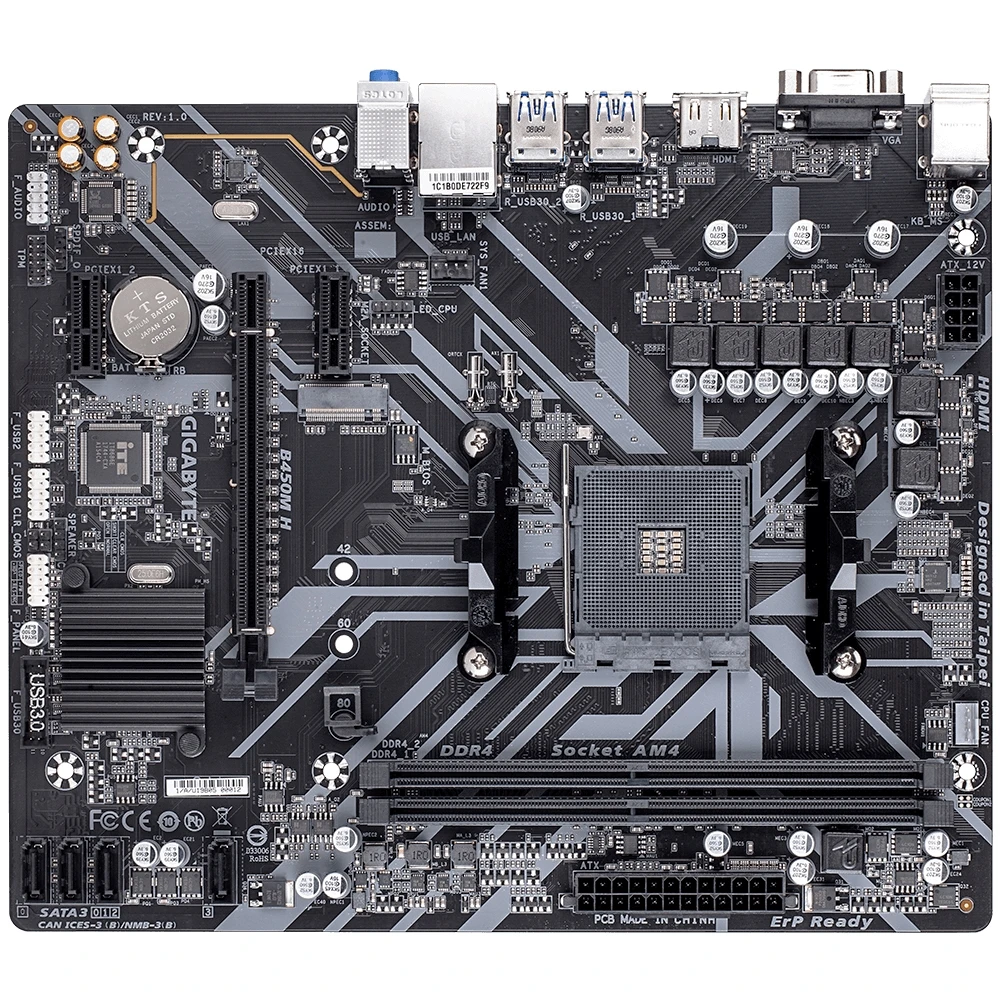 Материнская плата Gigabyte B450M H | Компьютеры и офис