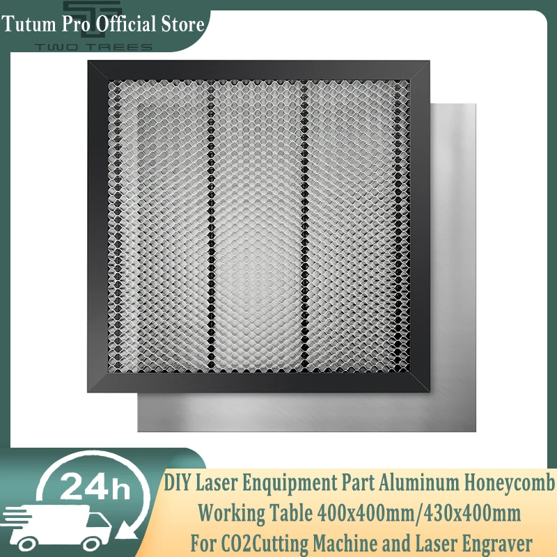 Алюминиевый рабочий стол с сотовой структурой для лазерной обработки 430x40 0 мм/400x