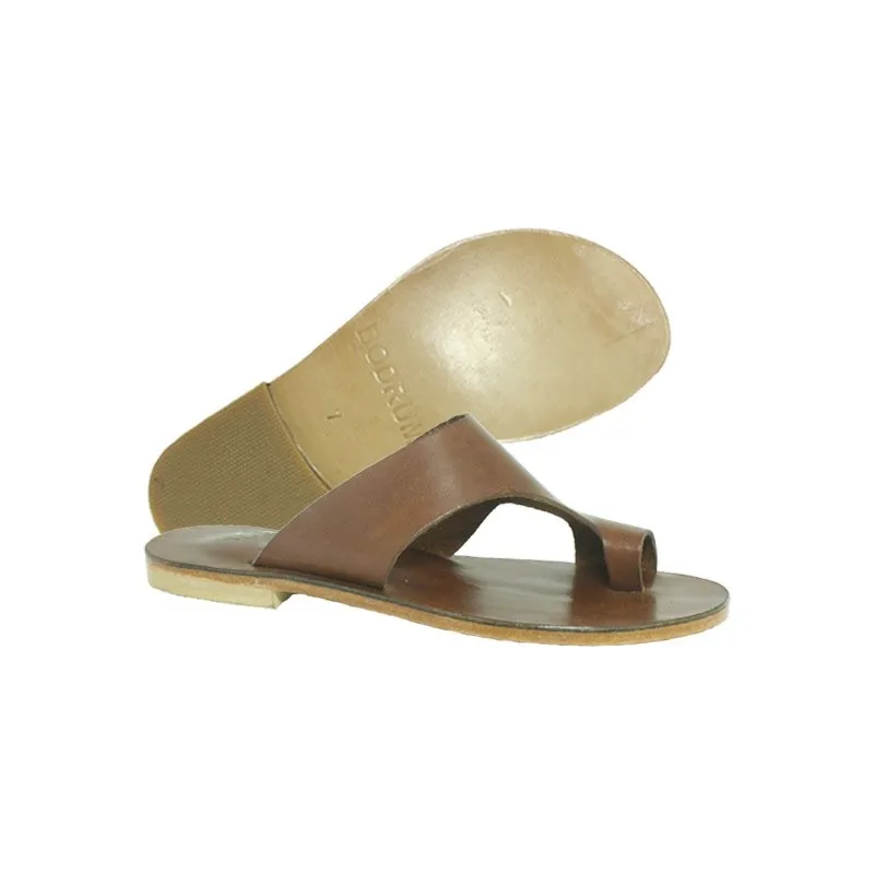 

Authentic, Vaketa Brown Leather Sandals, Handmade, Bodrum Sandals, Roman Sandals, Leathery Sole, Summer Shoes, Mila
