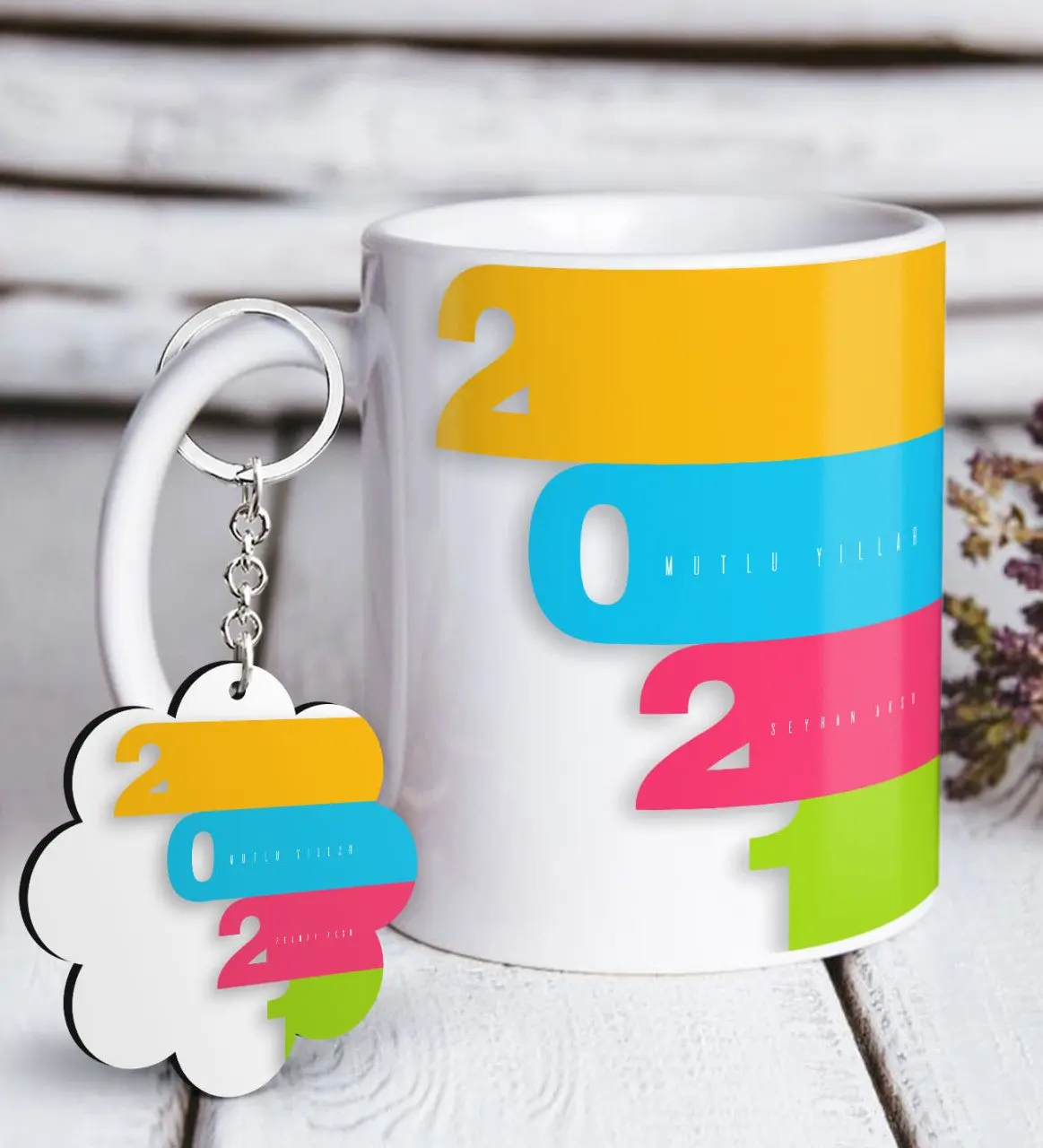 

Персонализированные 2021 с днем рождения белая кружка и цепочка для ключей Подарочный Seti-12 надежное качество экономически эффективным Новый ...