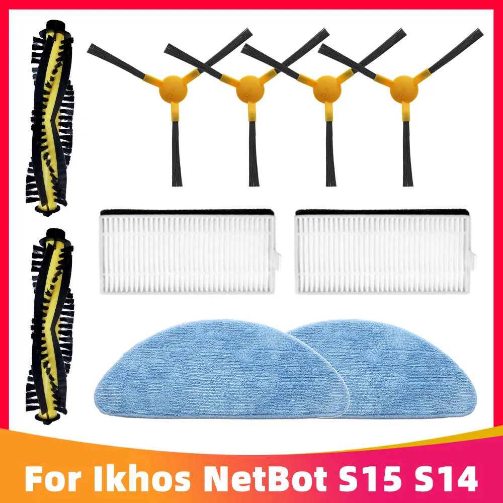 

Replacement Hepa Filter Mop Rag Cloth Main Brush Parts for Ikhos S15 S14 Create NetBot Robotic Vacuum Cleaner Accessories