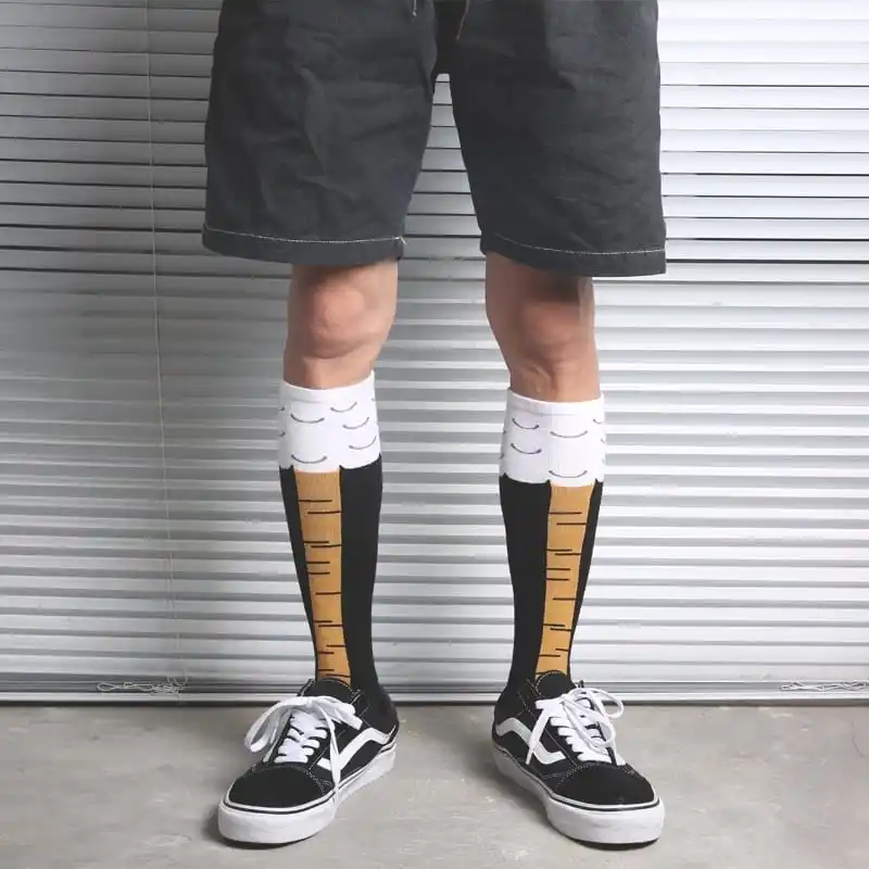 

1 Pairs Lot Unisex Chicken Leg Socks 2021 Spring Cotton Color Novelty Cute Smiling Embroidery Casual Funny Socks