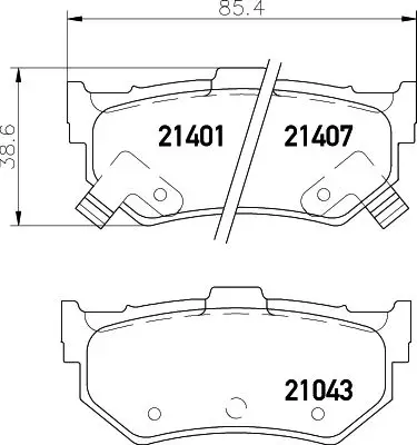 Колодки тормозные дисковые HELLA 8DB355026-861 | Автомобили и мотоциклы