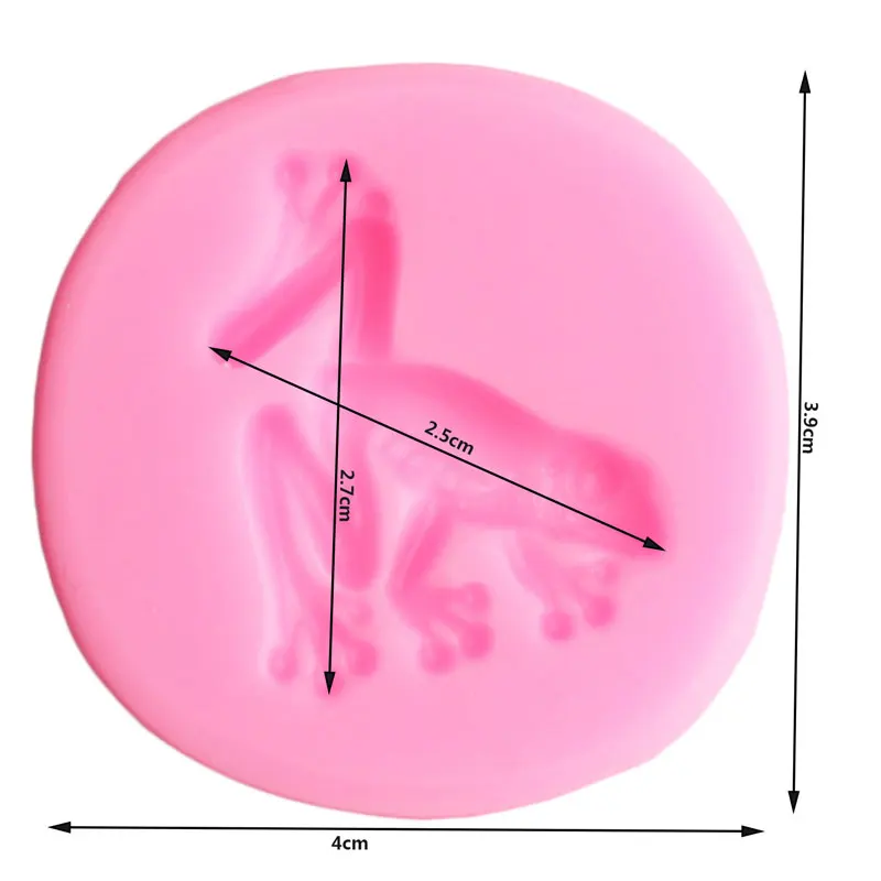 Форма для выпечки и декорирования капкейков из силикона "Лягушка", форма для шоколада, кексов, гампасты, сахарной мастики, инструменты для декорирования тортов, конфет, глины и смолы.