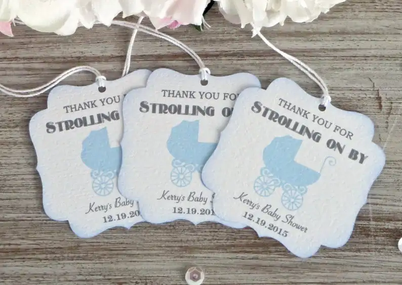 Пользовательские девушки подарок на вечеринку в честь рождения ребенка бирки