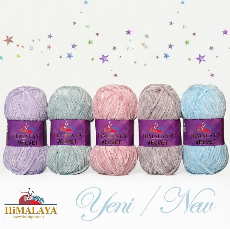 

Himalaya VELVET "5 Lot/Balls" Knitting Crochet Yarn 100g Super Soft Bulky Thick Plush Bella Chenille Baby Wool Blanket Amigurumi
