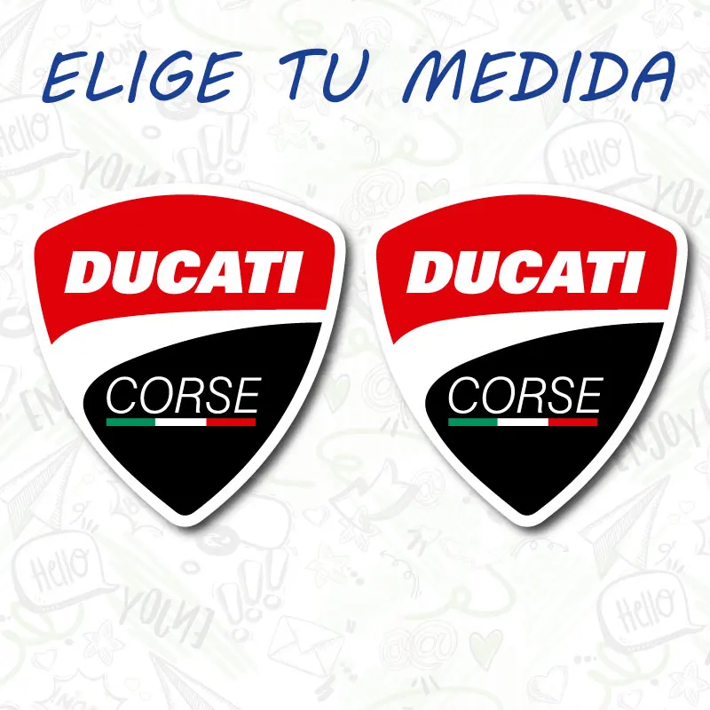 2x наклейки для поездок на мотоцикле DUCATI CORSE MOTOGP AUFKLEBER наклейка MOTO пакет комплект