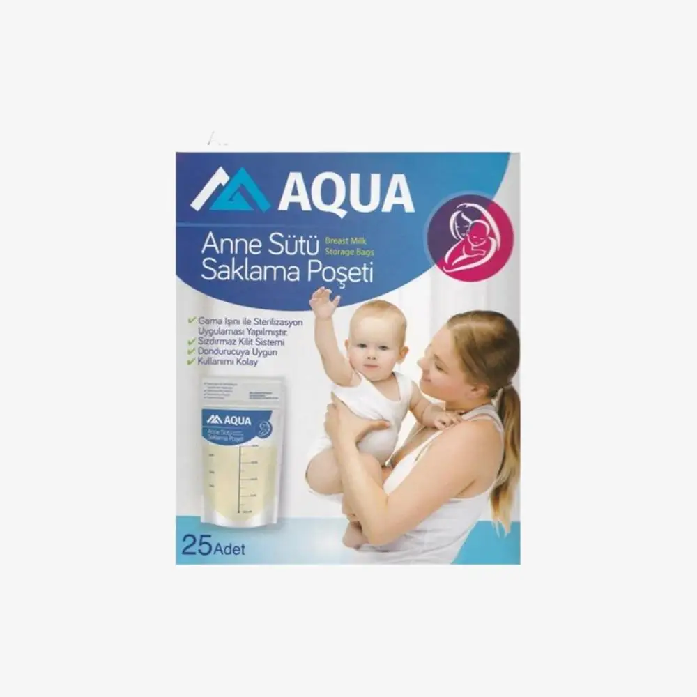 

Aqua Breast Milk Storage Packs 25 pcs/pack