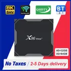 ТВ-приставка X96 MAX PLUS QHD S905X3, Android 9,0, 2,45,8 ГГц, Wi-Fi