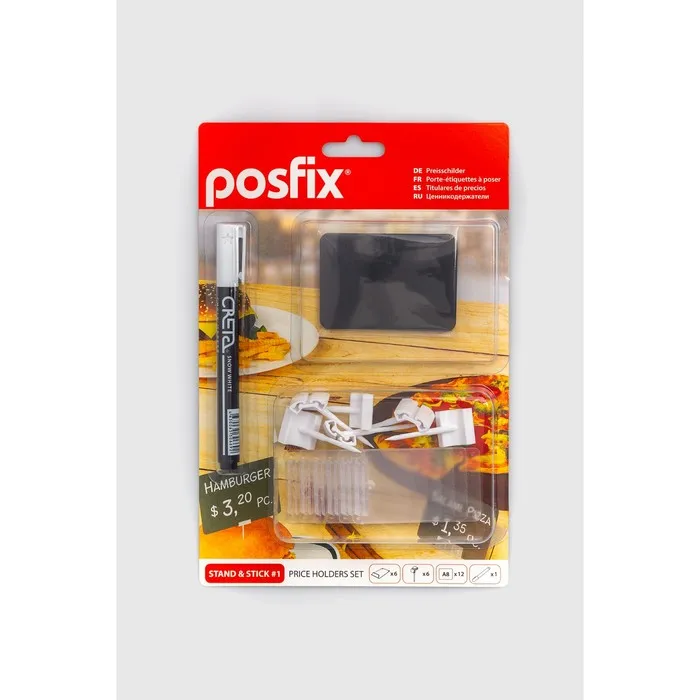 Набор 3 предмета ценникодержатель меловой ценник маркер STAND STICK 1 цвет чёрный |