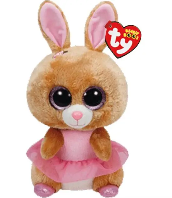 Twinkle Toes Rabbit Ty Beanie плюшевые куклы животных Единорог Сова Жираф мягкие игрушки пингвин летучая мышь кошка Boos собака 15 см - Цвет: Twinkle Toes Rabbit