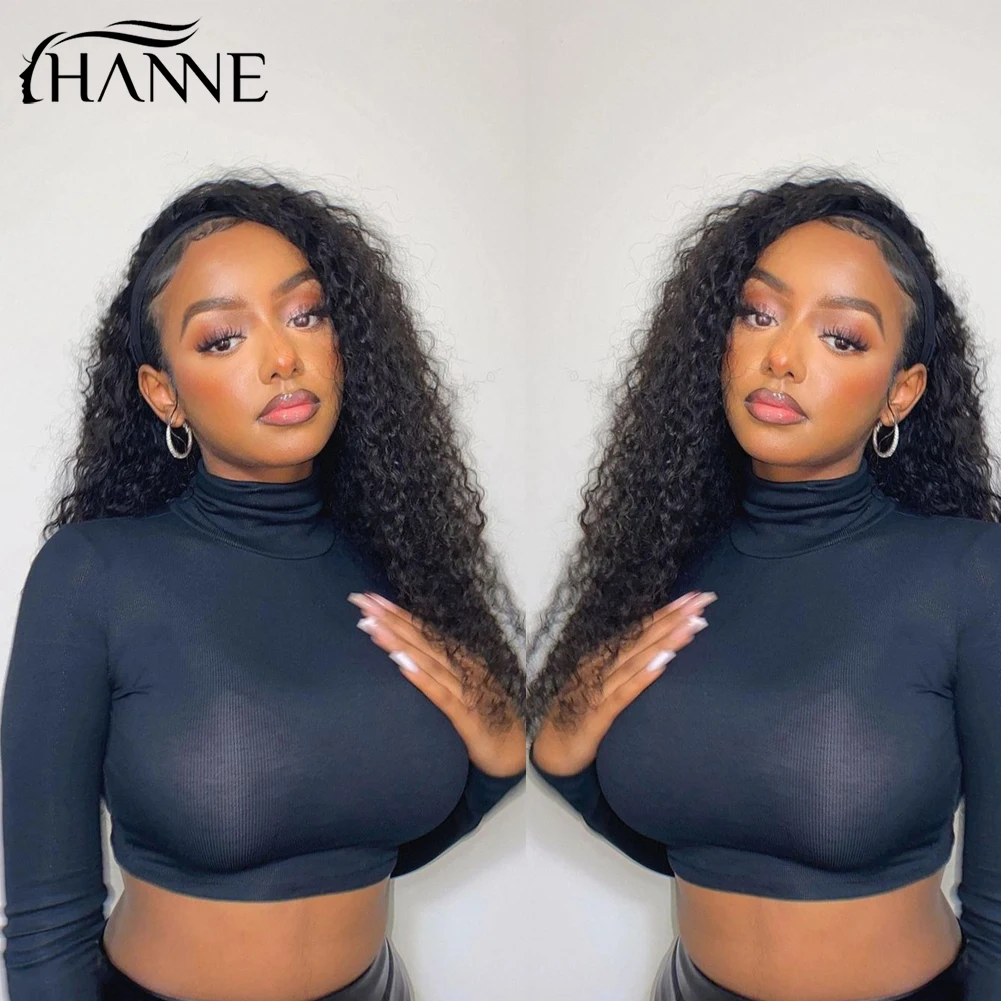 Deep Curly Lace Front Wig Human Hair Wigs For Black Women Wet And Wavy 4x4 Glueless Lace Closure Brazilian Wig Prelucked Wigs