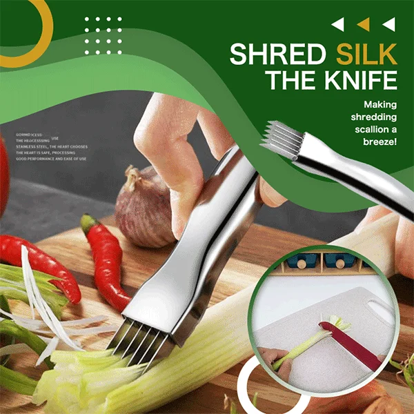 

Shred Silk The Knife Stainless Steel Onion Graters Vegetable Garlic Cutter Food Speedy Chopper Safe Aid Holder Kitchen Tools