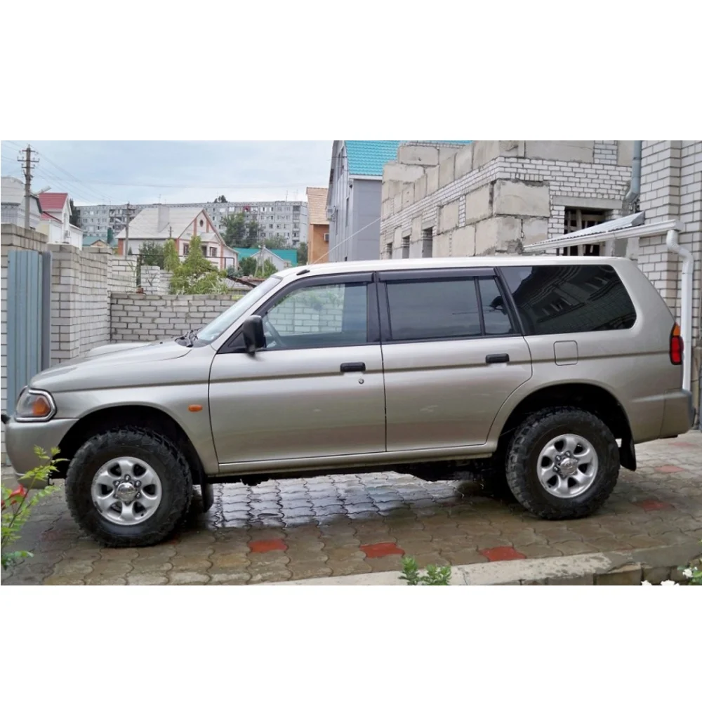 Дефлекторы окон Cobra Tuning M41498 на авто Mitsubishi Pajero Sport 1998 2007 4 шт./комп. ветровики от