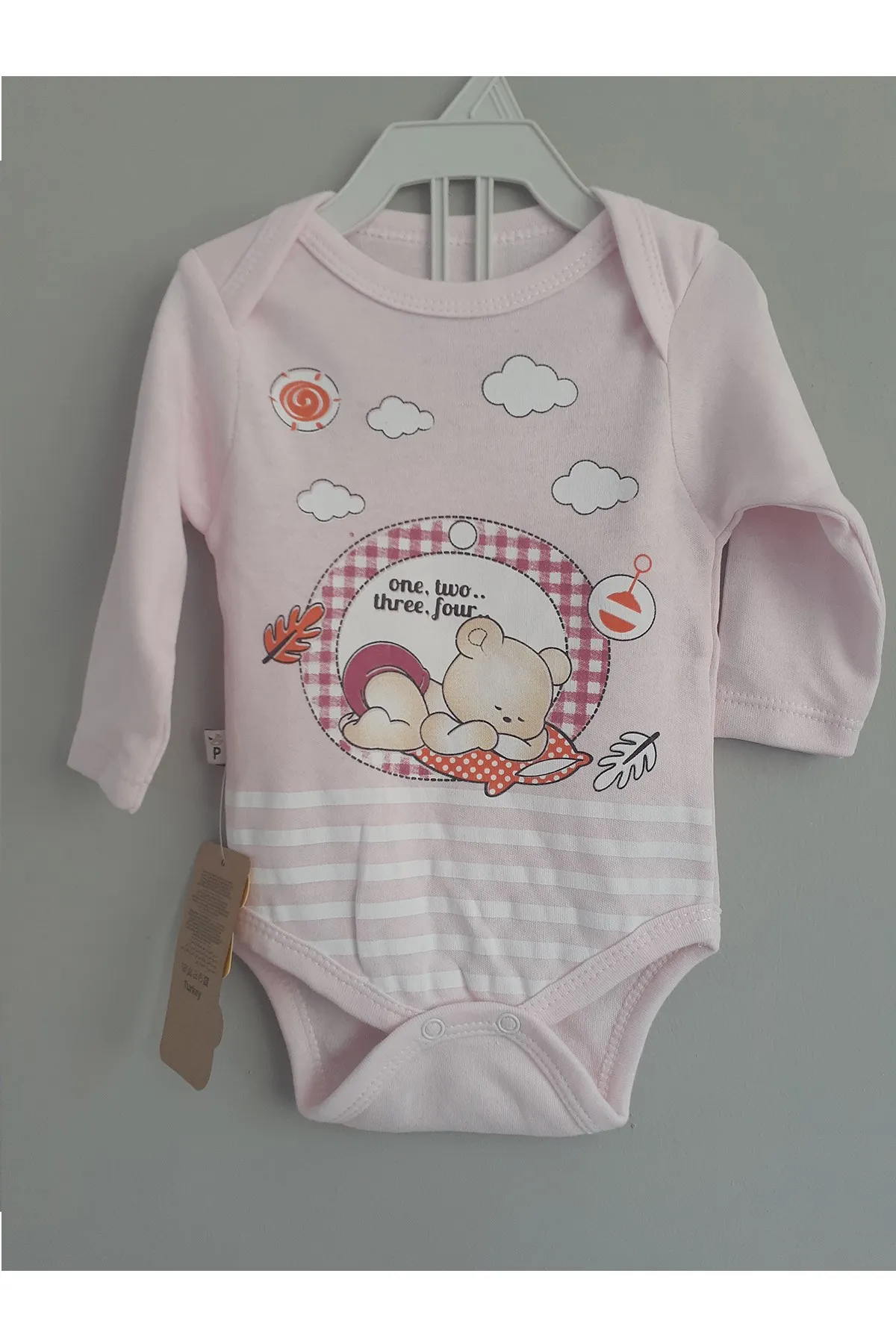 

Jaju Baby, Cute Bear, Cloud Printed Baby Girl Body