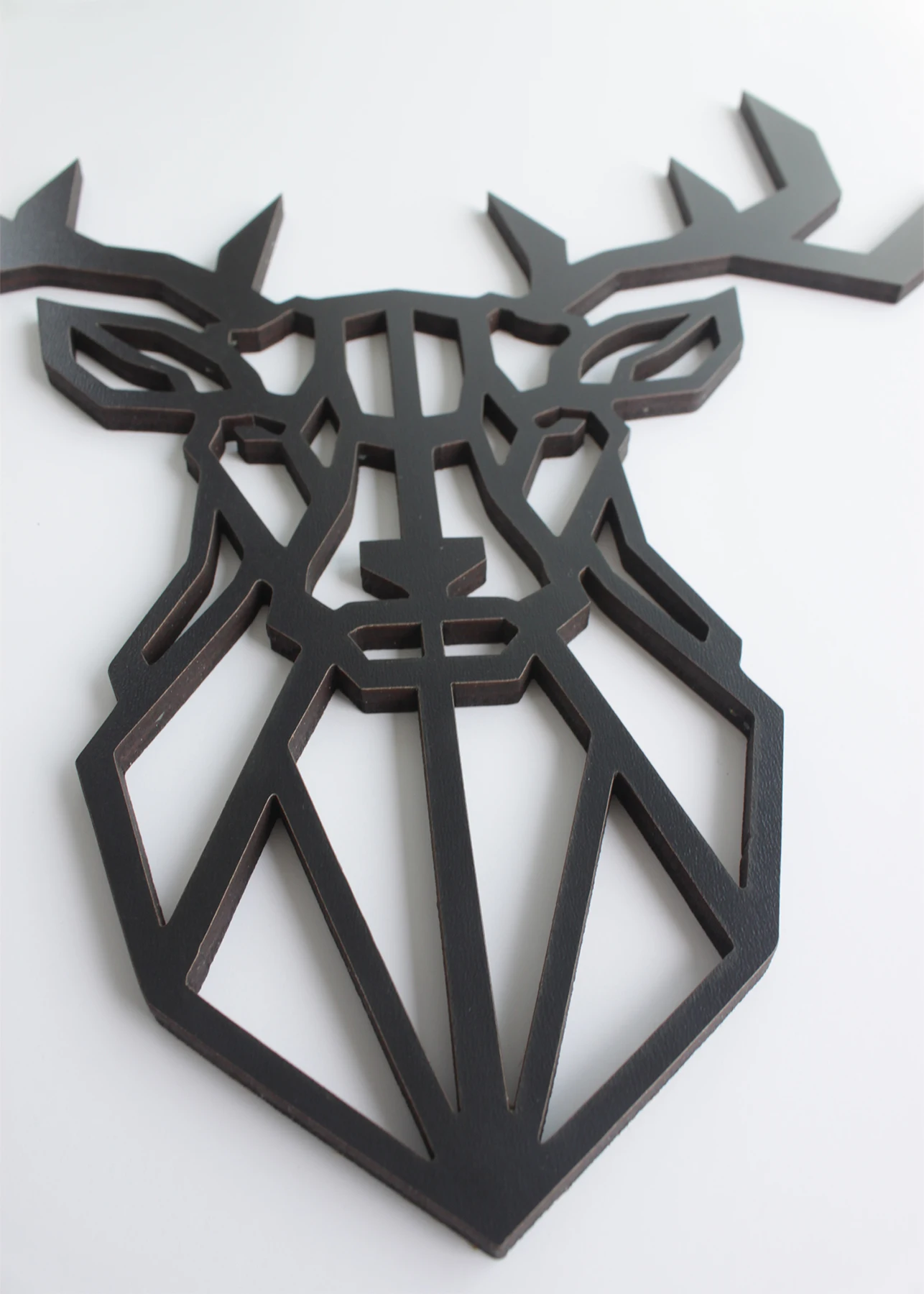 Деревянная Настенная картина Декор олень домашний декор природа 3D креативный