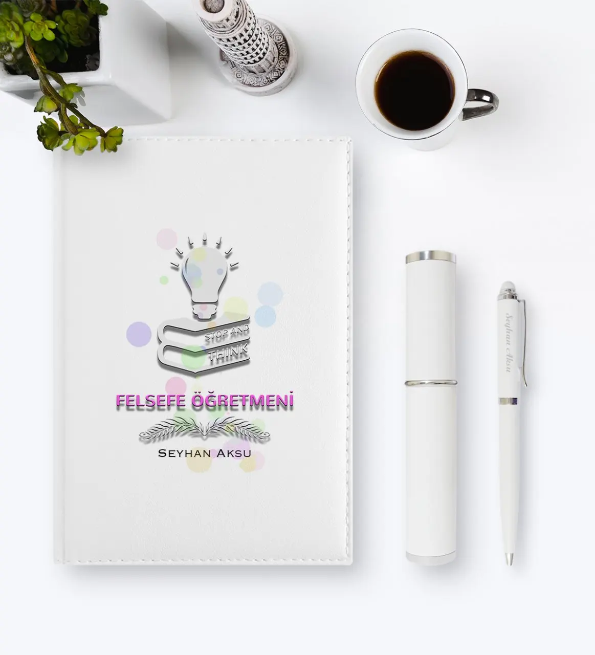 

Personalized Philosophy Teacher 2020 Leather Organizer & Pen Gift Set-1