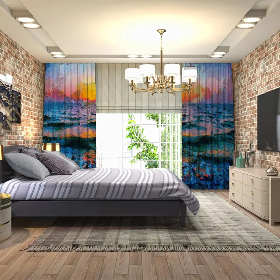 Занавес закат на штормовых морских волнах природа морской пейзаж вечерний вид