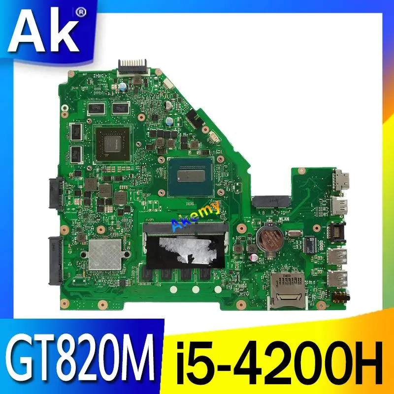AK X550JD X550J материнская плата для ноутбука For Asus FX50J ZX50J A550J X550JX тест оригинальная I5 4200