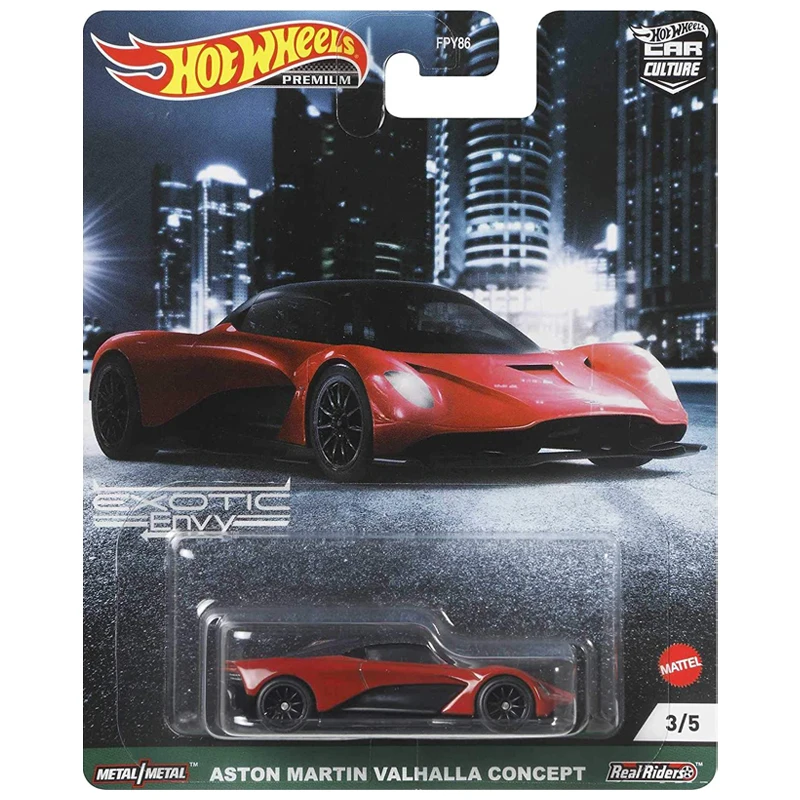 

Hot Wheels NEW Car Culture FPY86 - Aston Martin Valhalla Diecast Metal Case Lamborghini - McLaren - Bugatti Toys For Children