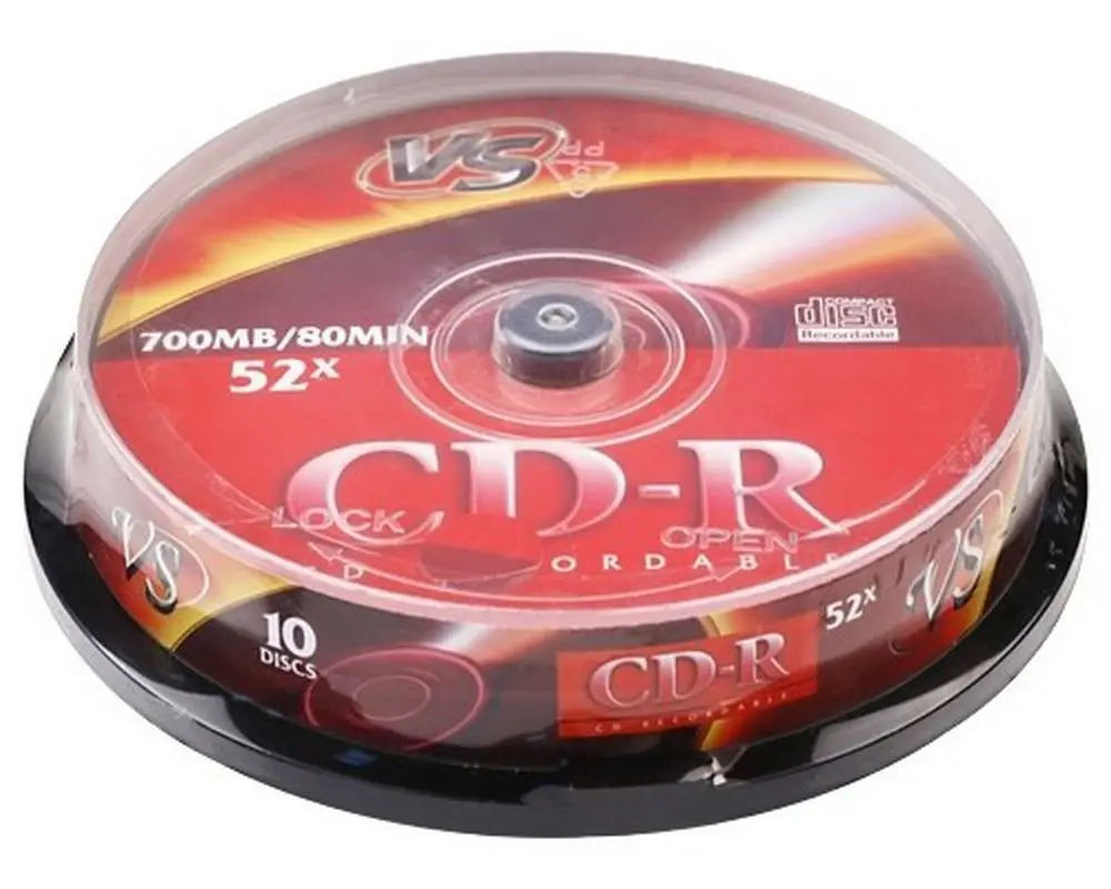 Диск VS CD-R 700Mb 52x 10 шт | Компьютеры и офис