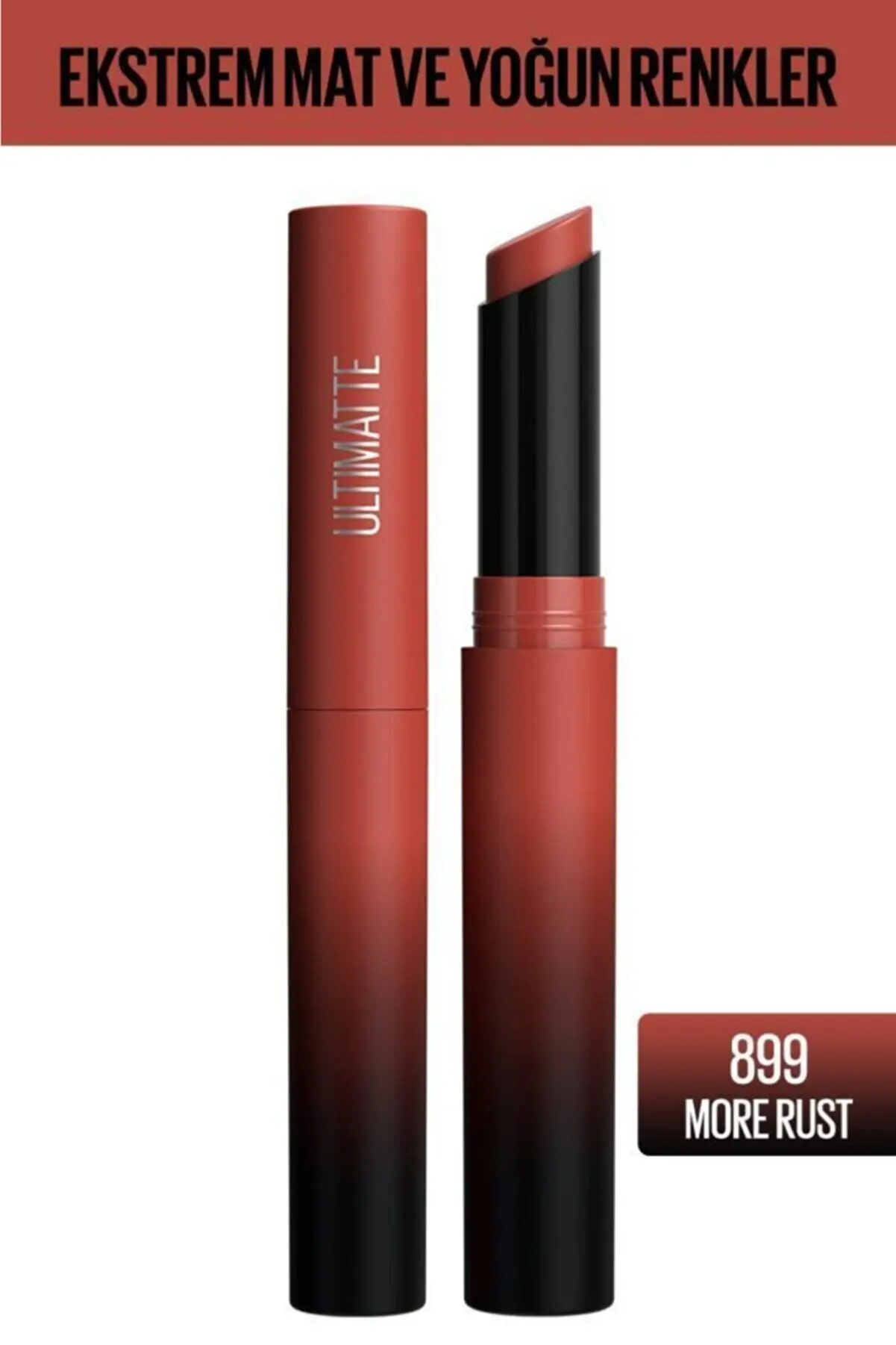 

Maybelline New York Color Sensational Ultimatte Matte Lipstick - 899 More Rust Red