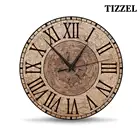 Часы настенные Renaissance TIZZEL Wall Clock Wood Vintage Modern Design Antique Style For Home Living Room Kitchen 30 cm