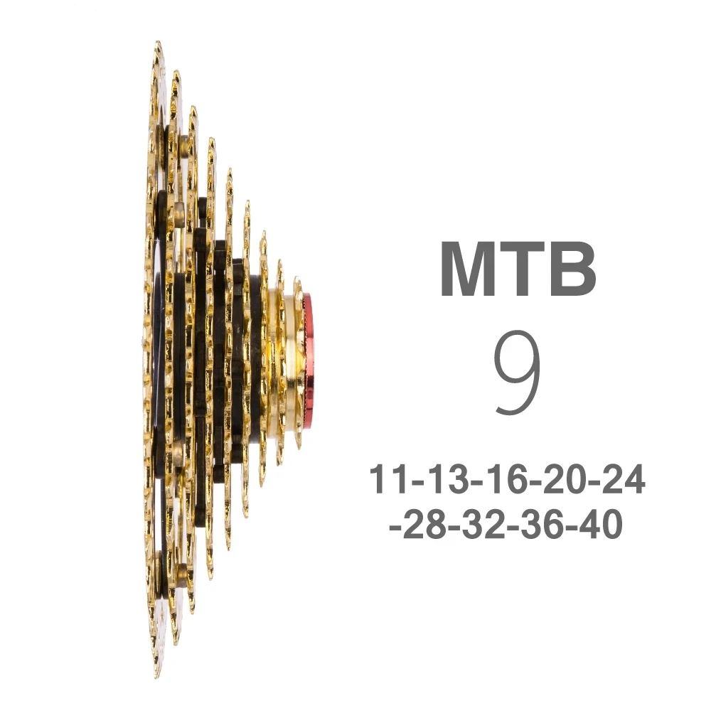 Кассета для горного велосипеда 9S 40T свободное колесо звездочка 11-40T шоссейного