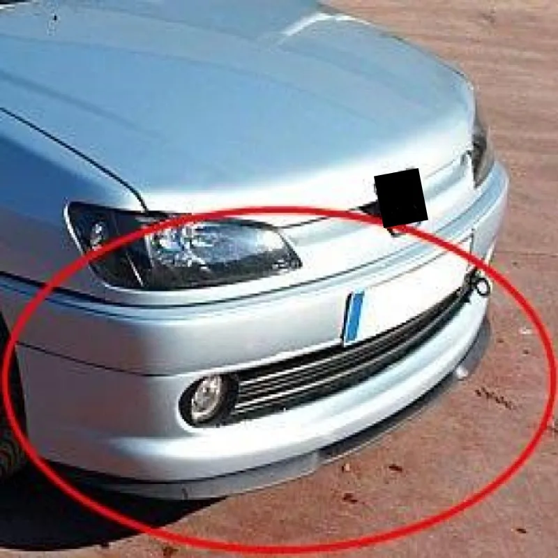 

Универсальный передний бампер для Peugeot 306 CUPRA R, 3 шт., диффузор, черный передний бампер, спойлер, комплект для тюнинга, защитное качество